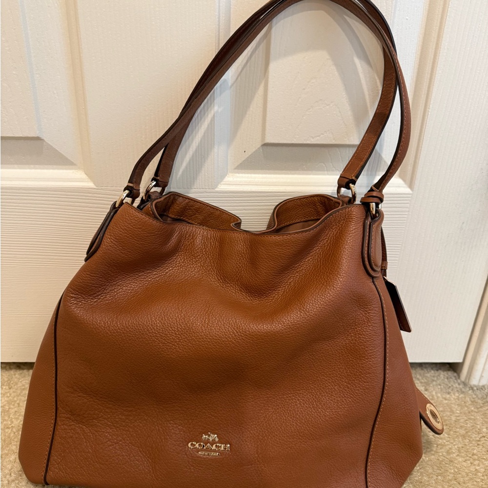 Coach Tan Leather Hobo Bag